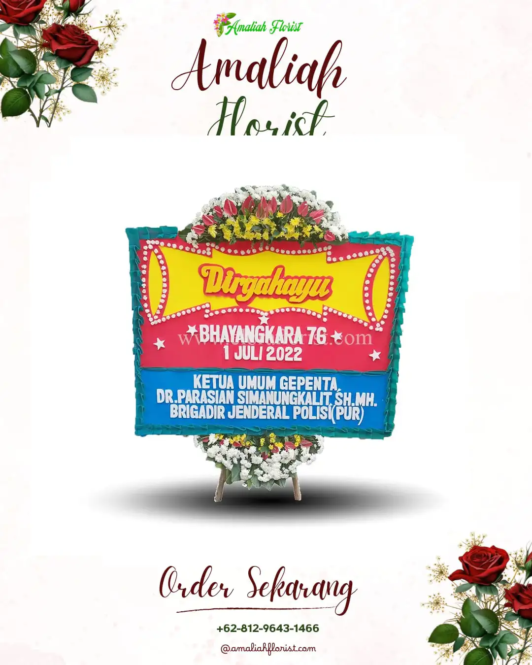 Papan Bunga HUT Ulang Tahun Kepurun